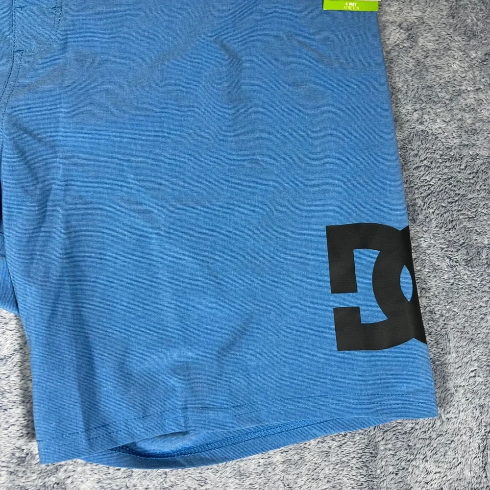 DC Shoes‎ Mens Blue Local Lopa 18 Board Shorts 4-Way Stretch Swim Trunks Size 38